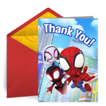 Spidey Thank You card image