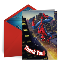 Spider-Man Thank You card image