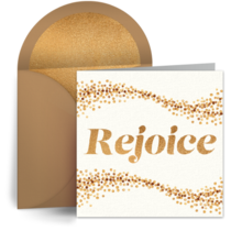 Rejoice Golden card image