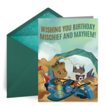 GOTG Birthday  card image