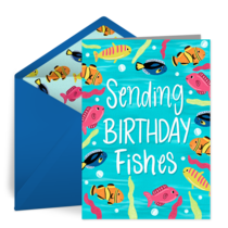 Birthday Fishes card image