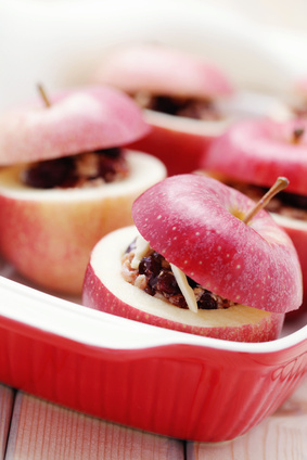 Baked stuffed apples, fall snack