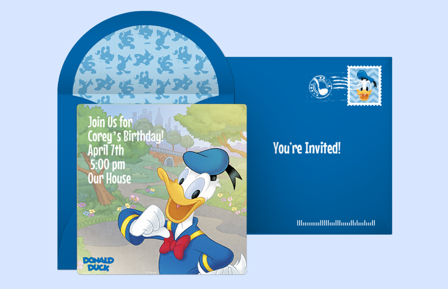 Plan a Donald Duck Party!