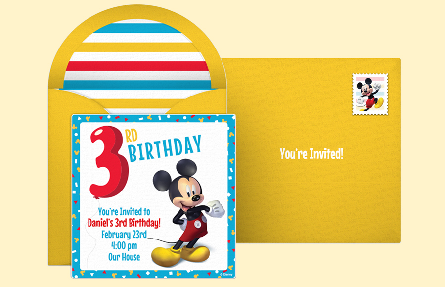 Plan a Mickey 3rd Birthday Party!