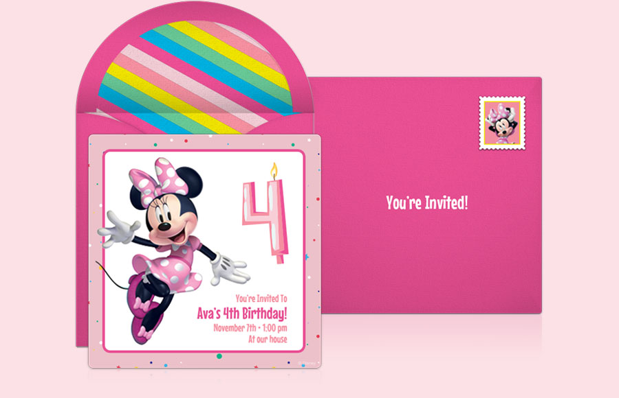 Plan a Minnie 4th Birthday Party!