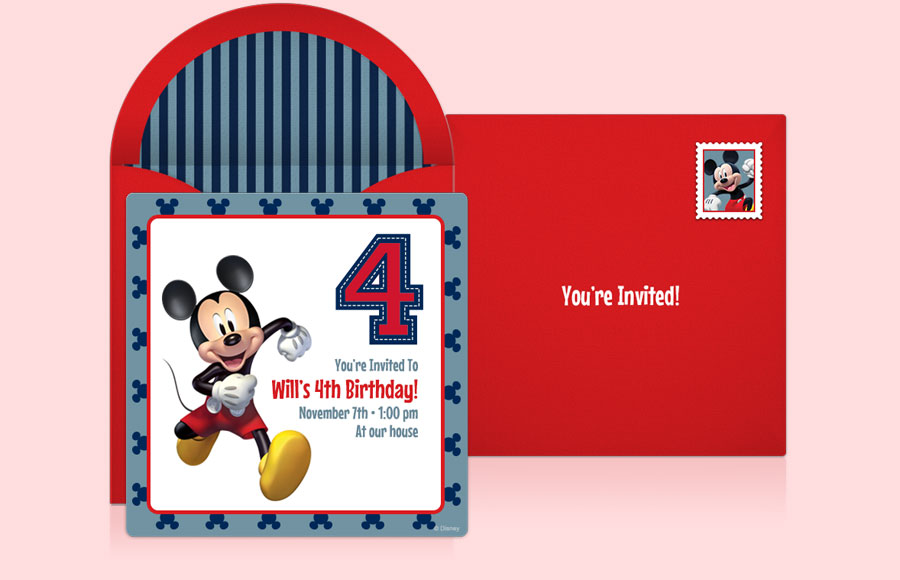 Plan a Mickey 4th Birthday Party!