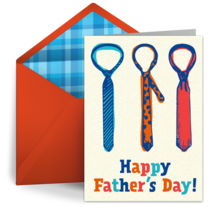 Father's Day Ties card image