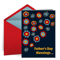 Father's Day Flowers card image