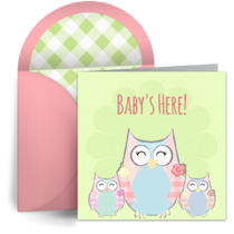 Owl Family card image