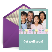Get Well Photo Tulips card image