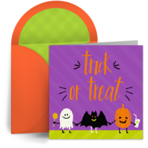 Halloween Trick or Treaters card image