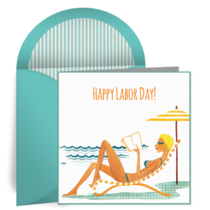 Labor Day Beach Chair card image