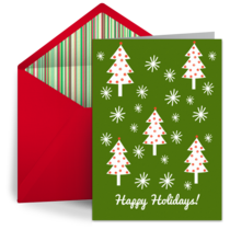 Holiday Snowflakes card image