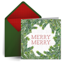 Holiday Wreath card image