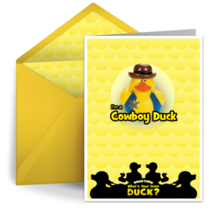 Cowboy Duck card image