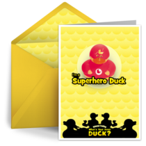 Superhero Duck card image