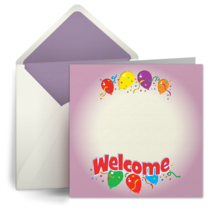 Welcome (Purple) card image