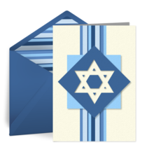 Jewish New Year card image