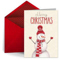 Snowman card image