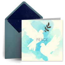 Peace Dove card image