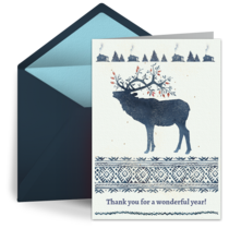 Vintage Reindeer card image
