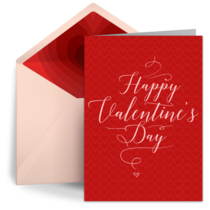 Valentine Calligraphy card image