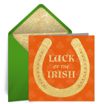 Luck of the Irish card image