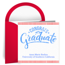Congrats Grad Stamp card image
