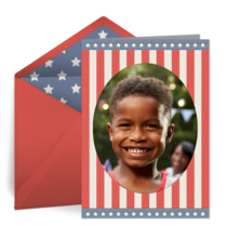 Stars and Stripes Oval card image