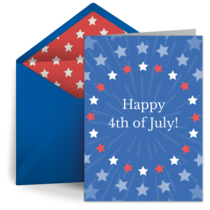 Fourth of July Fireworks card image