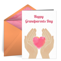 Grandparents Guiding Hands card image