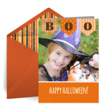 Halloween Boo Photo card image