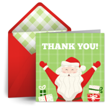 Santa Thank You card image