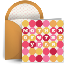 Mother of the Year Dots card image