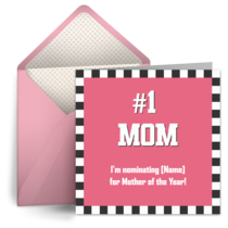 Mother of the Year #1 Mom card image