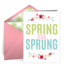 Spring Has Sprung card image