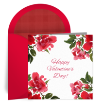 Valentine Roses card image