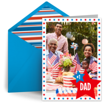 Red White and Blue card image