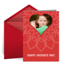 Father's Day Heart card image