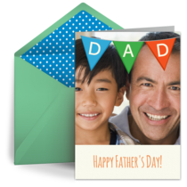Father's Day Bunting card image
