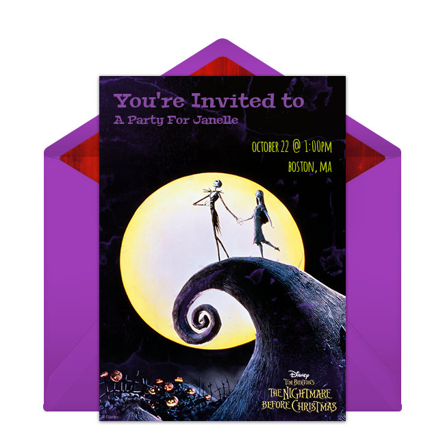 Free The Nightmare Before Christmas Online Invitation Punchbowl Com
