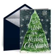 Merry Christmas Tree card image