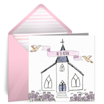 Easter Church card image