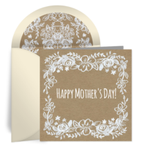 Rustic Floral Mother's Day card image