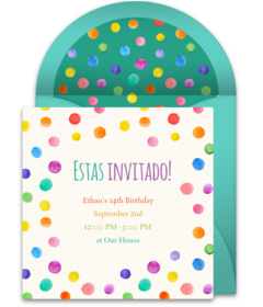 Free Spanish Invitations Send An Invite In Spanish Punchbowl