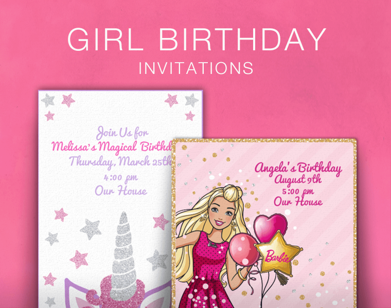 10 Invitations 10 Envelopes Pink POP parties Superhero Large Invitations