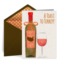 A Toast to Turkey card image