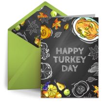 Thanksgiving Dinner Chalkboard card image