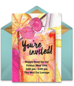 Free Drinks & Cocktails Online Invitations | Punchbowl