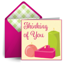 Thinking of You Candle card image